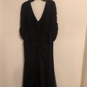 Black long dress for cocktail party